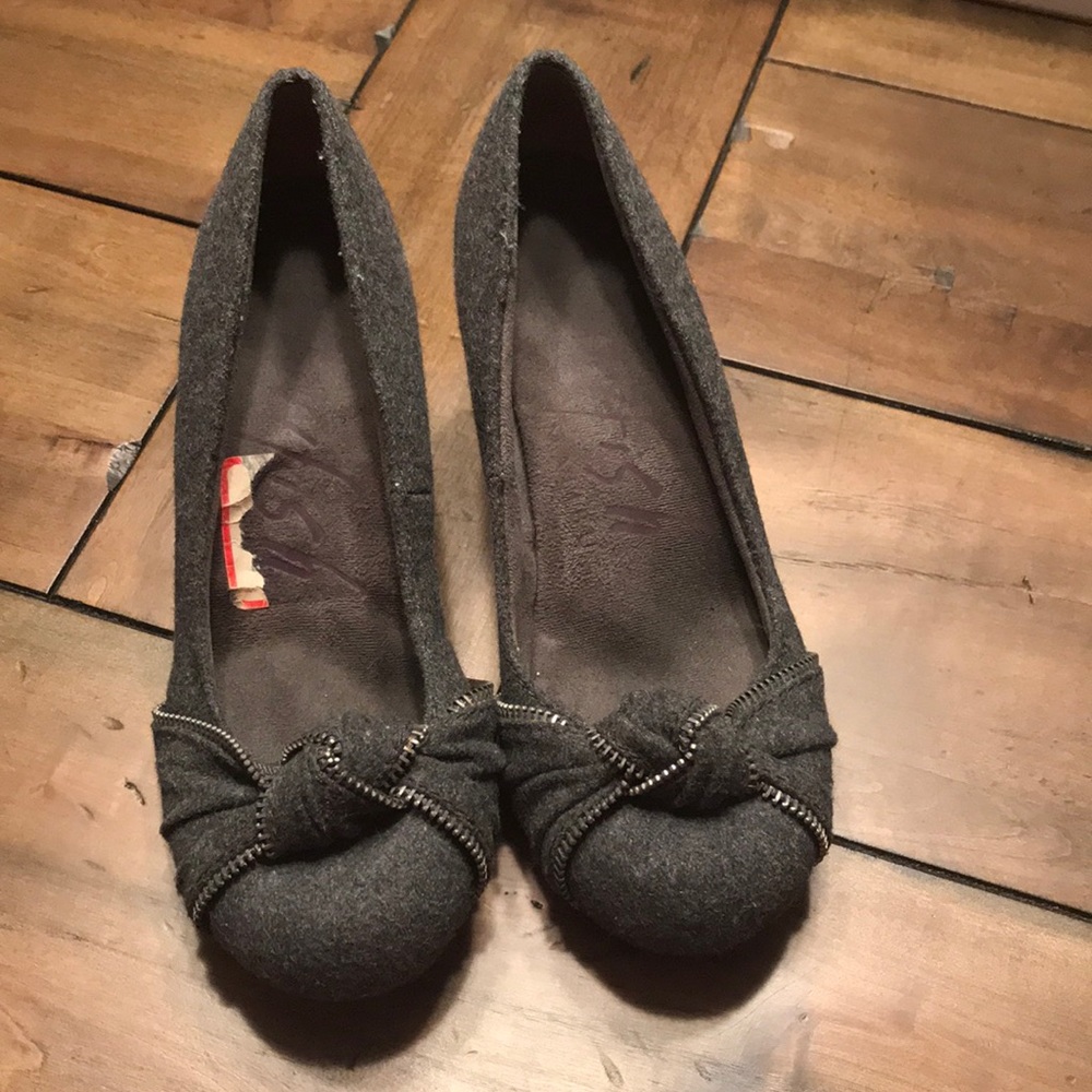 Blowfish gray wedges